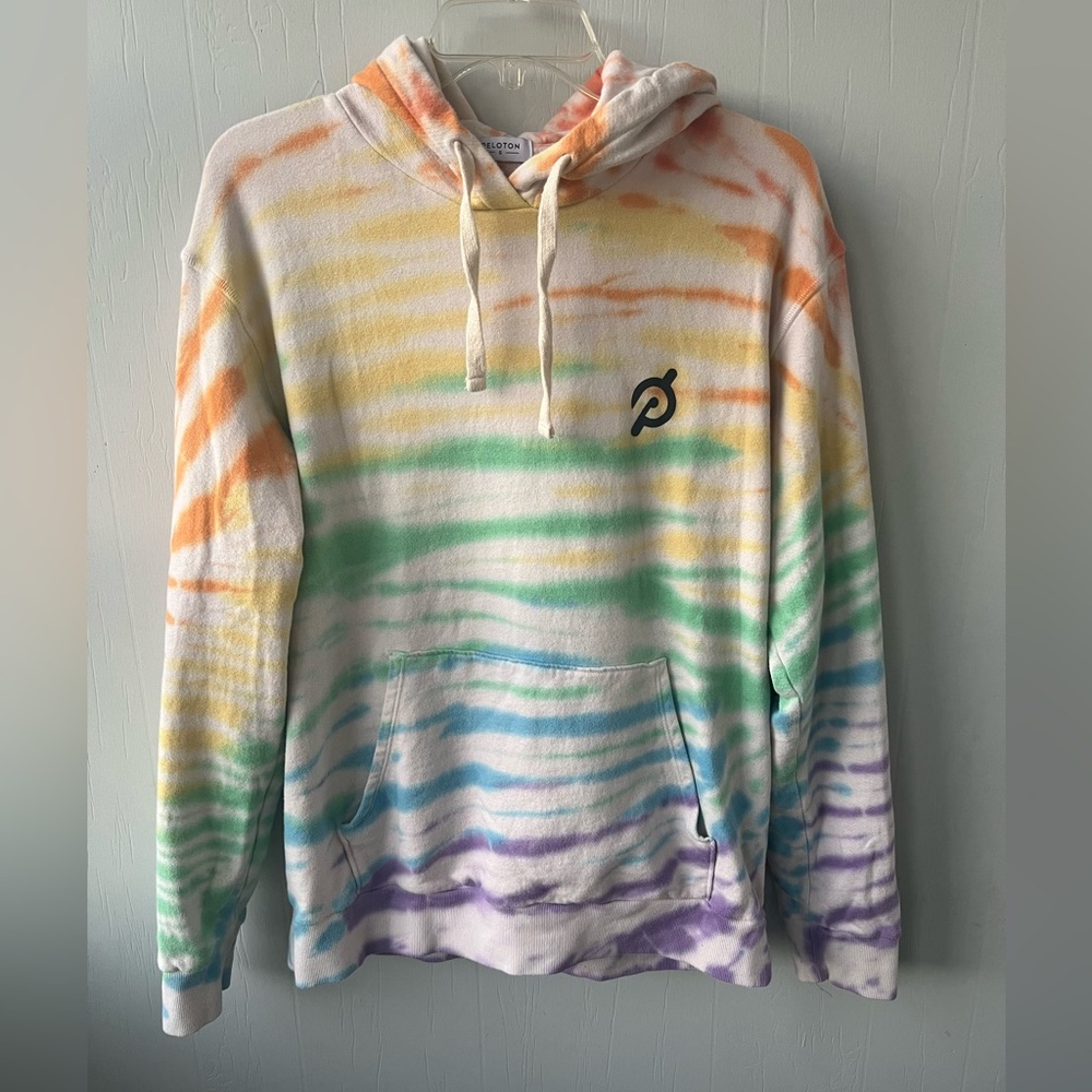 Peloton Tie Dye Pride Hoodie (size S)